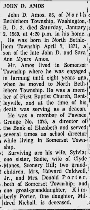 John D. Amos obit